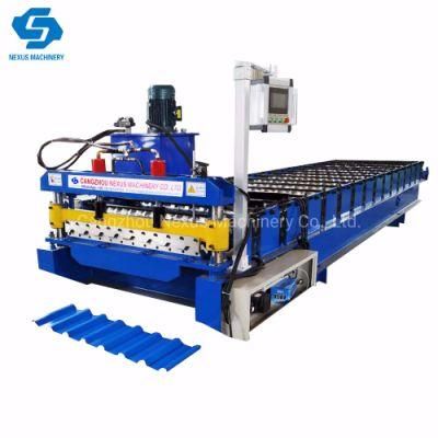Fully Automatic Steel Metal Sheet with 7 Rib Roof Panel Rolling Forming Machine