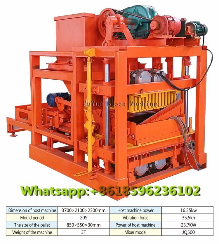 Qt4-25 Concrete Cement Block Machine, Hollow Brick Machine South Africa, Brick Making Machine, Hot Press Machine Price