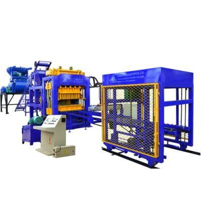 Fully Automatic Qt12-15 Concrete Hollow Cement Laying Brick Block Making Machine