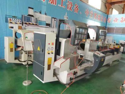 Ljz2-CNC-550X4200 Double-Head Saw 45&deg; CNC Cutting Machine for Aluminum Material Cutter of Plastic Profiles with Gas-Liquid Damping Cylinder