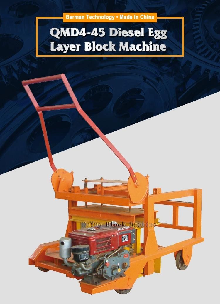 Qmd4-45 Diesel Egg Layer Block Machine