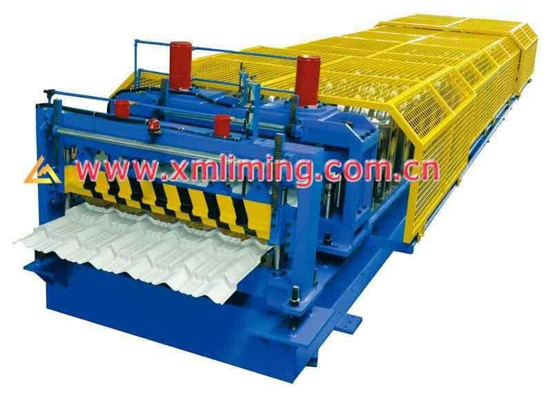 Glazed Roof Tile Roll Forming Construction Machine