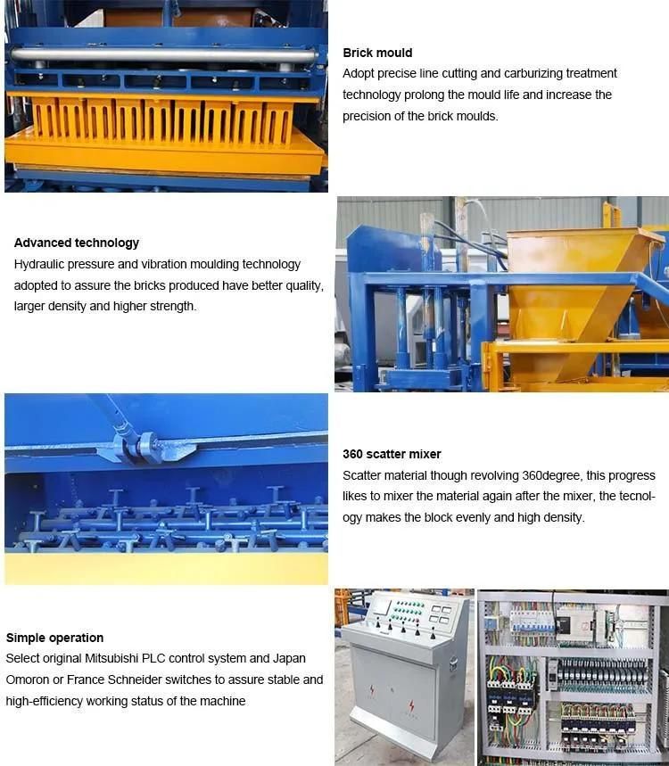 Huge Capacity Qt10-15 Concrete Kerbs/Hollow Block/Brick Making Machinery Paving Interlocking Paving Stone Making Machine Factory Hot Recommended in Botswana