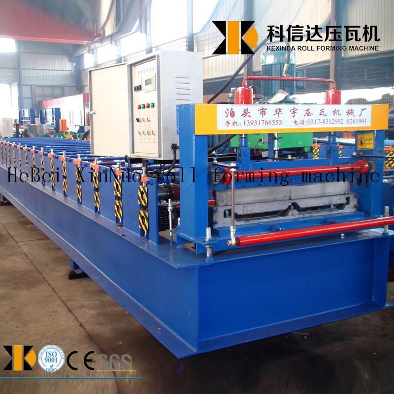 Xinnuo 820 Automatic Metal Roofing Panel Sheet Self Clip Lock Galvanized Steel Joint Hidden Roll Forming Machine