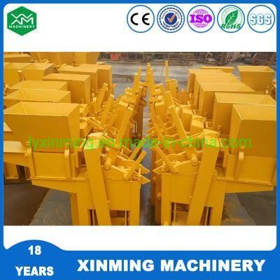 Wide Used Xm2-40 Block Making Machine Manual Soil Brick Machine with Factory Price