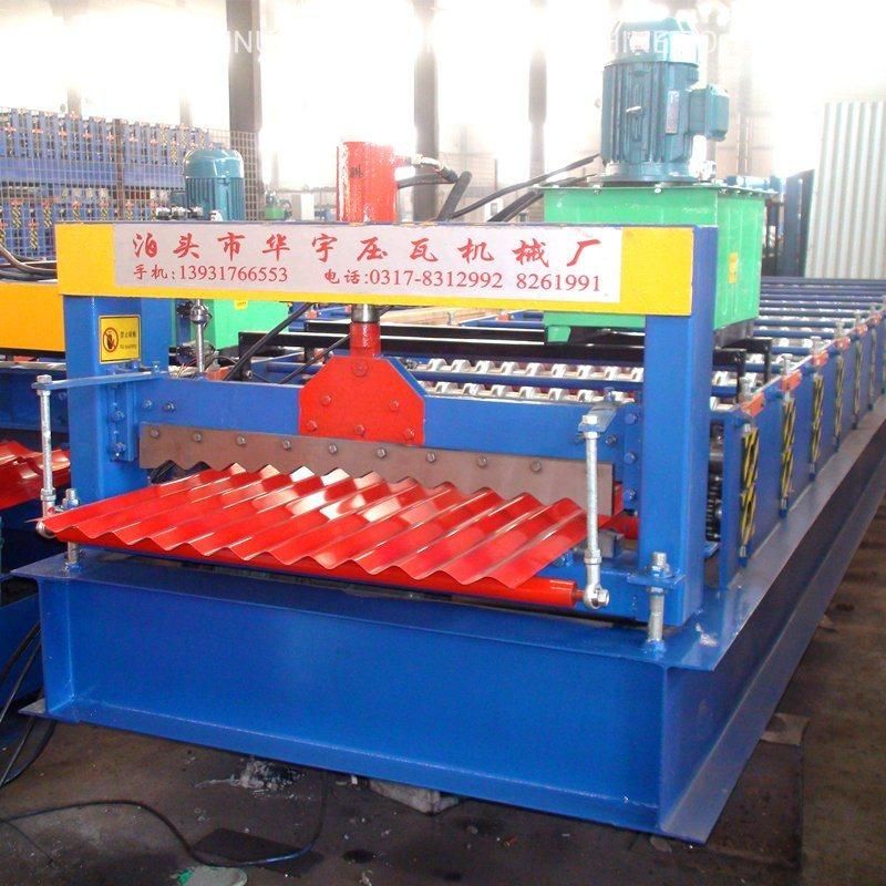 Steel Metal Roof Trapezoidal and Corrugated Iron Roofing Zinc Sheet Roll Forming Machine
