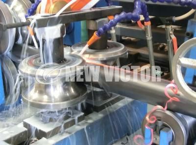 Vzh-114 High Frequency Induction Welding of Carbon Steel Pipe Cold Roll Forming Mill Production Line
