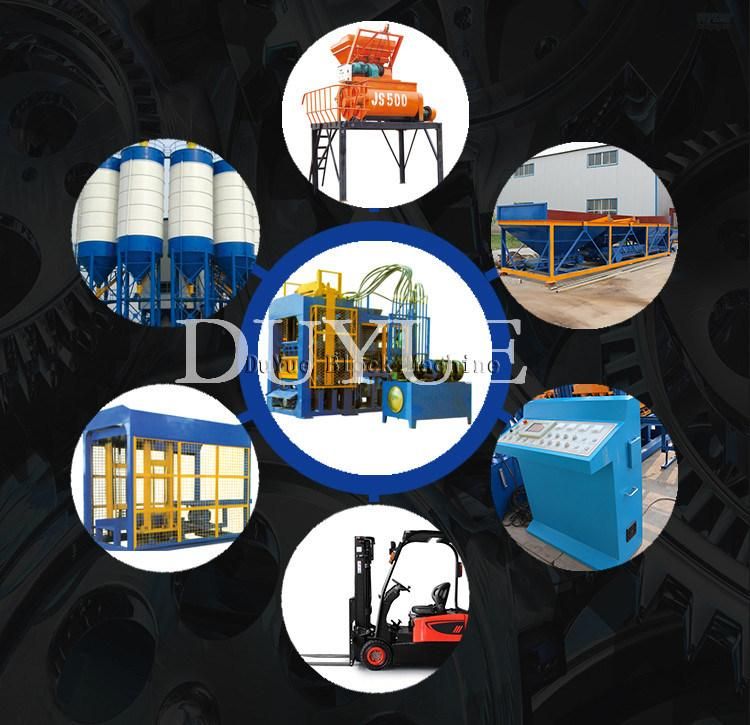 Qt4-15 Hydraulic Fully Automatic Concrete Brick Machine with Stacker Hollow Block Making Machine