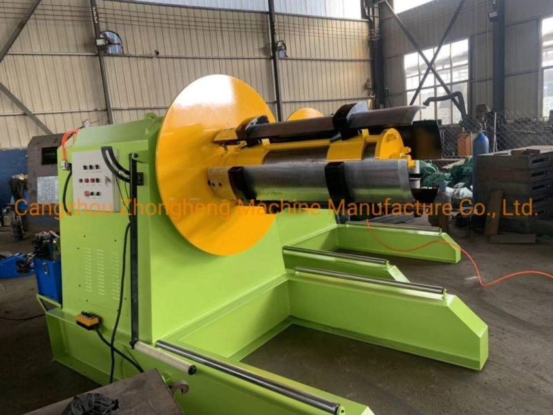 High-Quality 7-Ton Hydraulic Decoiler with Coil Car Full-Automatic Metal Sheets Decoiler