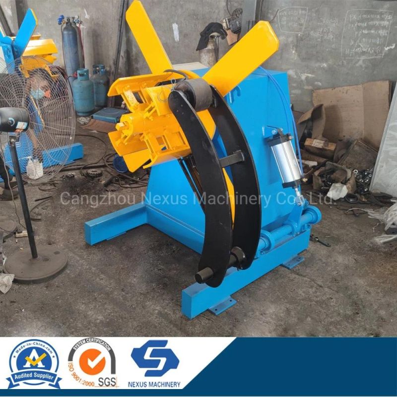 3 Tons Steel Coil Automatic Hydraulic Decoiler Uncoiler Machine