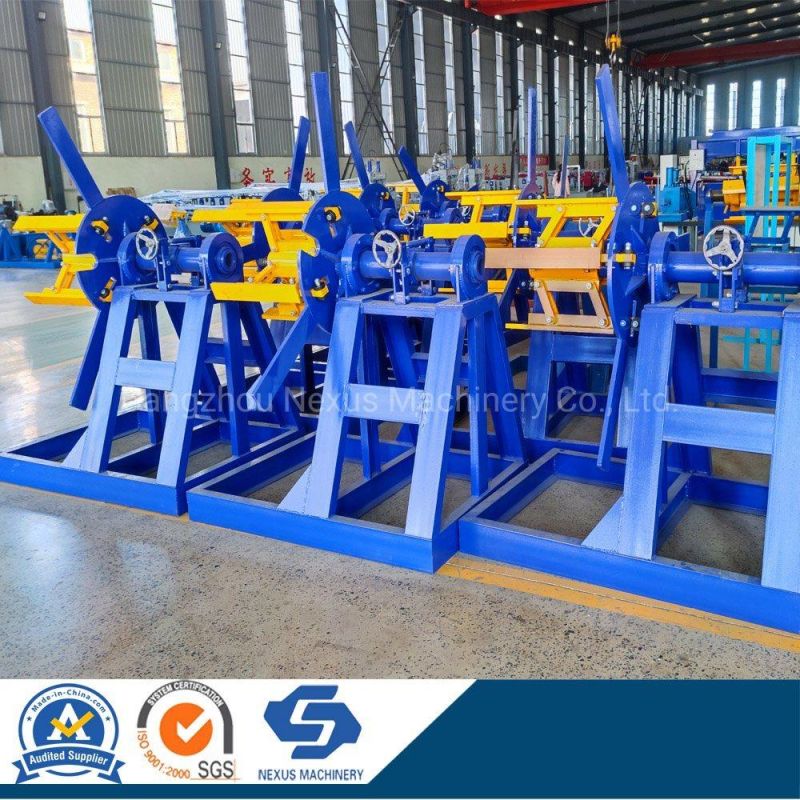 Steel Coil Manual Control Metal Electric Decoiler Manufacturer Cold Roll Forming Machine