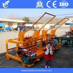 Movable Concrete Hollow Block Molding Machine, Diesel Driven Hollow Brick Making Machine