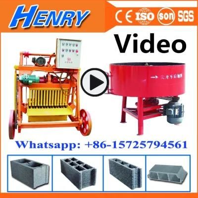 Qmy4-45 Vibration Brick Machine Mobile Egg Laying Block Machine Concrete Hollow Block Making Machine Price