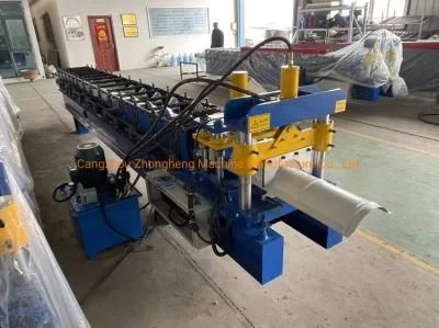 Automatic Tile Cutting Machine Galvanized Ridge Cap Zinc Roofing Sheet Roll Forming Machine