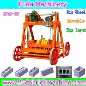 Qt40-3b Small Manual Concrete Electric Egg Laying Concrete Block Machine