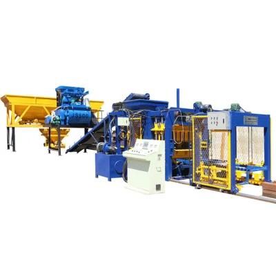 Qt6-15 Hydraulic Vibration Automatic Concrete Hollow Brick Block Machine Production Line Block Making Machine Price List
