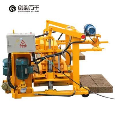 Laying Concrete Hollow Blocks Type Qtm40-3A Block Making Machine