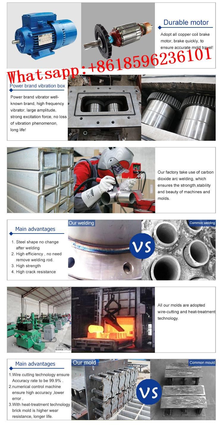 German Technology Qt6-15 Hydraulic Fully Automatic Cement Mould Making Machine Whole Production Line for Hollow and Paving Bricks Construction