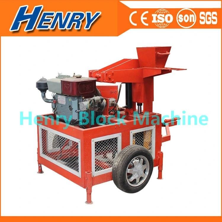 Hr1-20 Small Investment Mobile Diesel Soil Brick Machine Hydraform Brick Machine 2022