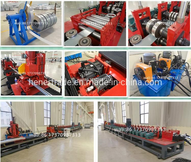 High Precision Solar Strut Channel Roll Forming Machine Rail 41X41 Uni Strut Shaped Steel Channel Machine