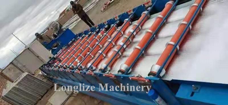 840 Film Laminating Roof Tile Pressing Roll Forming Machine