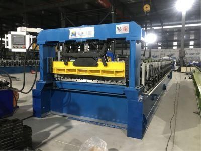 Automatic Galvanized Corrugated Roofing Sheet Metal Roof Tile Corrugating Roll Forming Machine PLC Control System Easy Operation