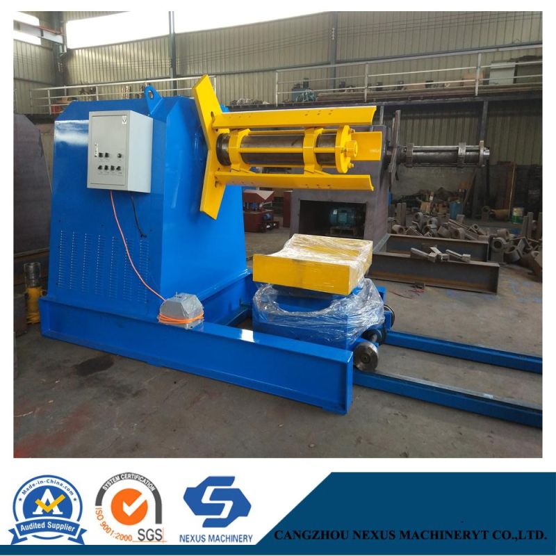 High Speed Floor Decking Sheet Roll Forming Machine with Hydraulic Decoiler