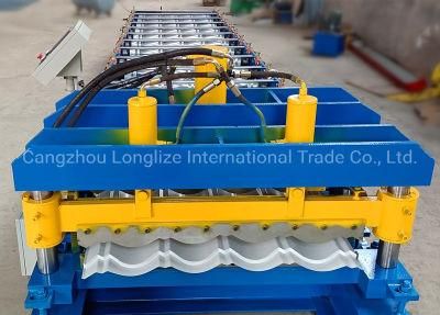Steel Glazed Tile Roof Panel Rolling Making Forming Machine
