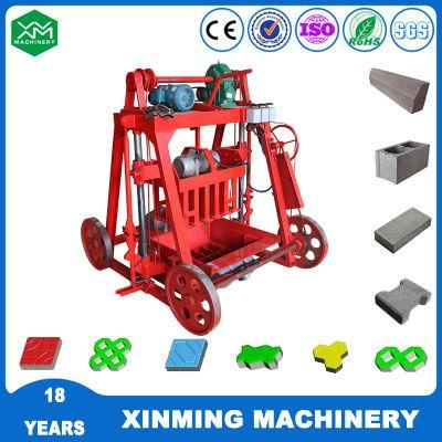 Xinmming Qmy4-45 Hollow Block Making Machine Concrect Brick Making Machine with Small Investment