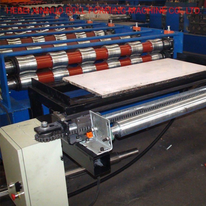 1000 Horizontal Steel Silo Roll Forming Machine Parking Tiles Making Machinery
