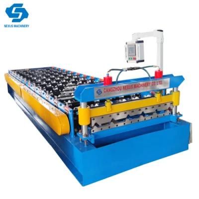 6 Ribs Sheet Roll Forming Machine Nexus Trapezoidal Roofing Sheets Making Machinery