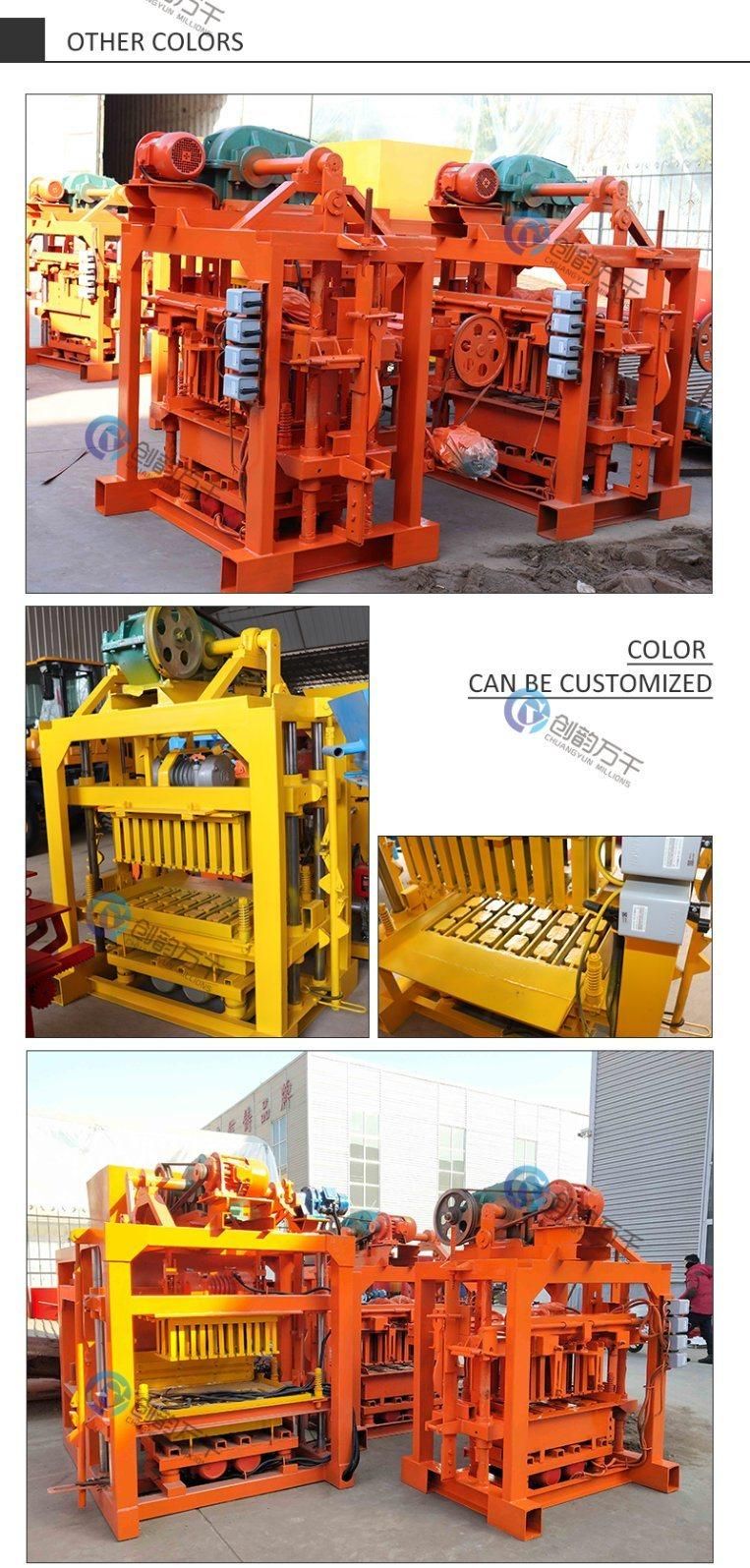 Low Investment Qtj 4-40 Diesel Engine Concrete Block Making Machine