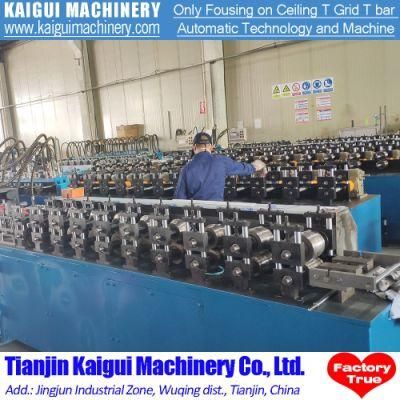 Automatic Steel Ceiling T Grid Main Tee Roll Forming Machine