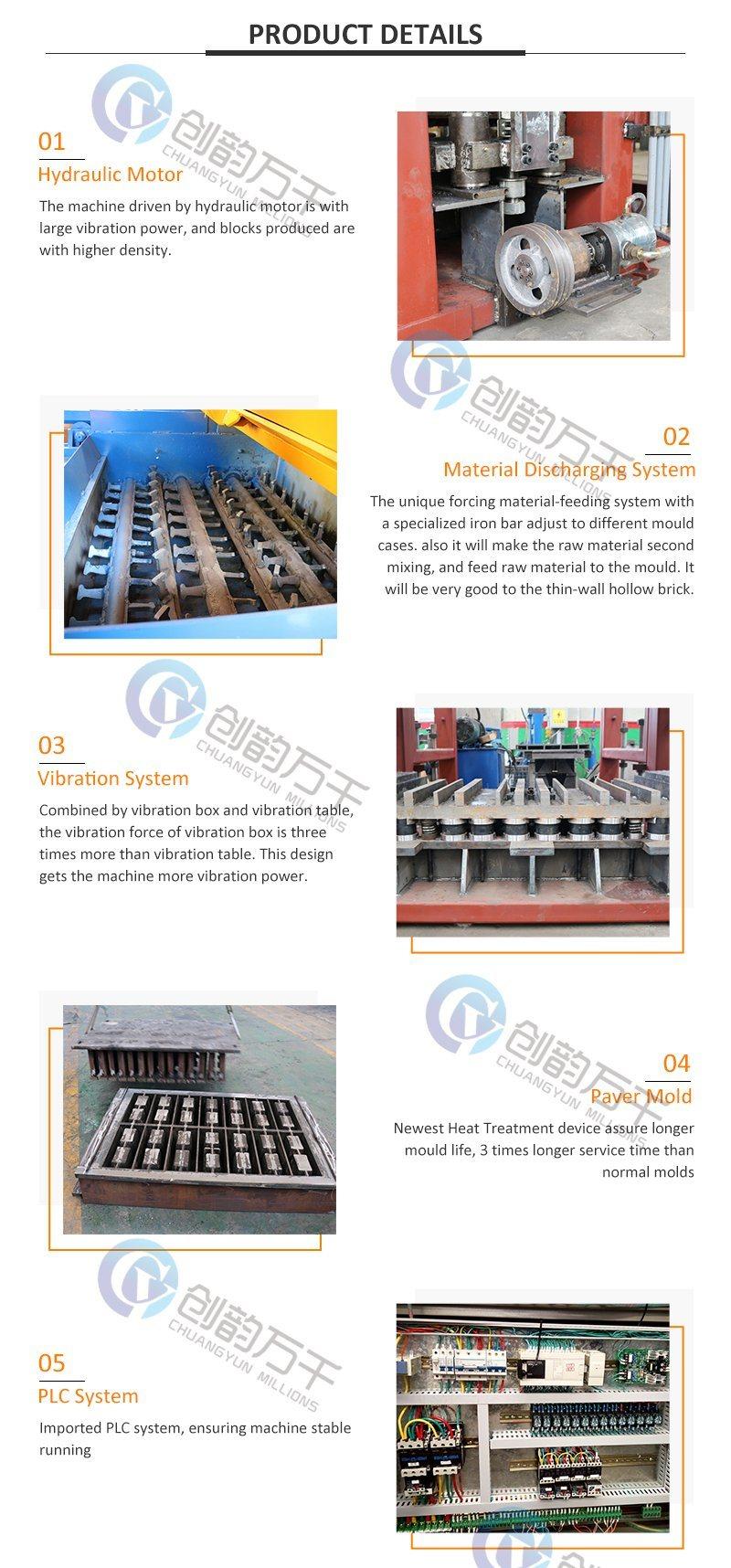 Qt4-15 Construction Automatic Cement Concrete Hollow Core Slab Interlock Paver Brick Block Making