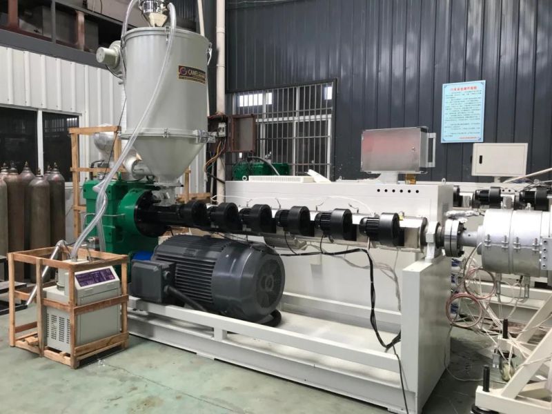 Single Screw Extruder 110-150mm PP PE HDPE Plastic Pipe One Output Plastic Machine Extruder Plastic Hose Production Line PE Pipe Making Machine