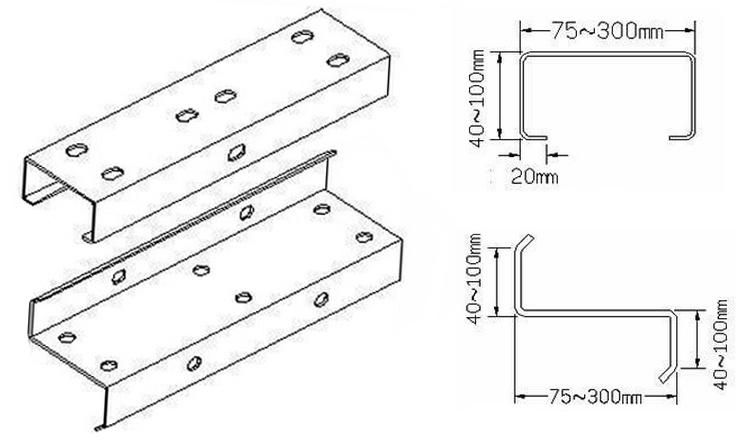 Steel Structure C Purlin Roll Forming Making Machine