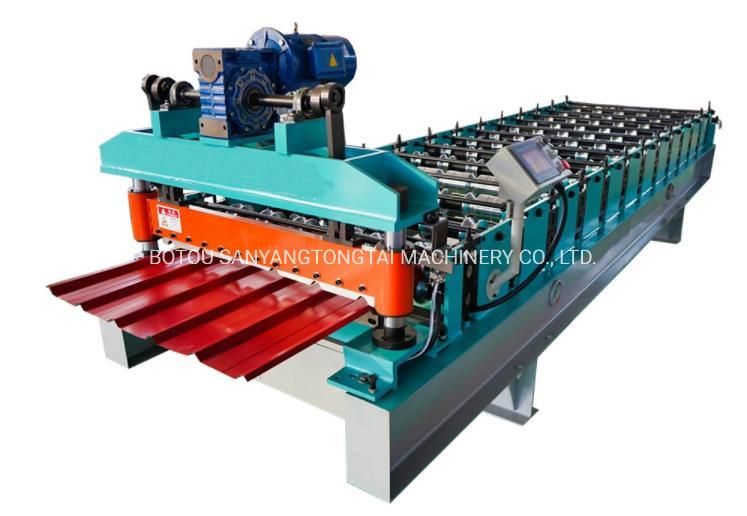 Trpezoidal Roof Sheet Wall Roof Plate Roll Forming Machine