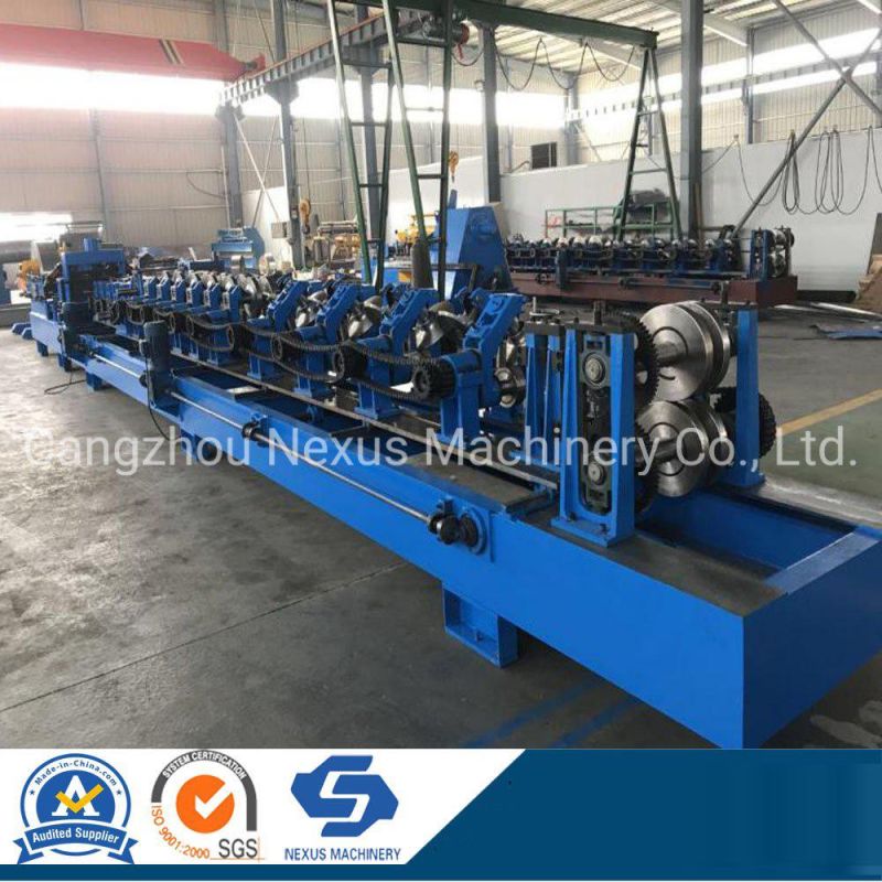 Full Automatic Hydraulic Cutting Steel Frame Making Machinery Steel Profile C Purlin Roll Forming Machine