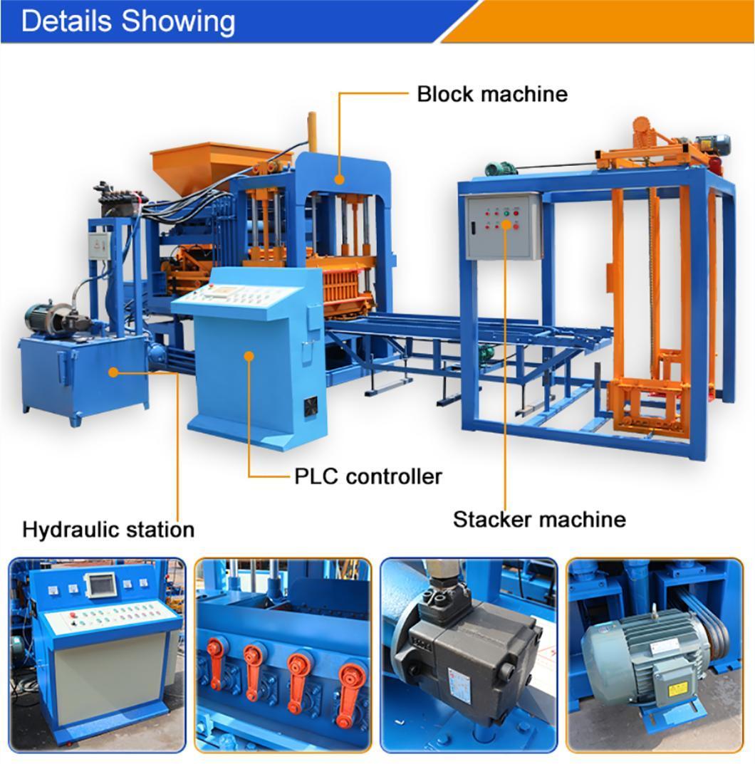 Germany Technology Qt4-15 Automatic Hydraulic Block Moulding Machinery Concrete Hollow Brick Making Machine with Factory Price