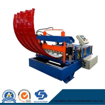 Colored Strip Coil Corrugated Metal Roofing Sheet Curving Machine for Sale