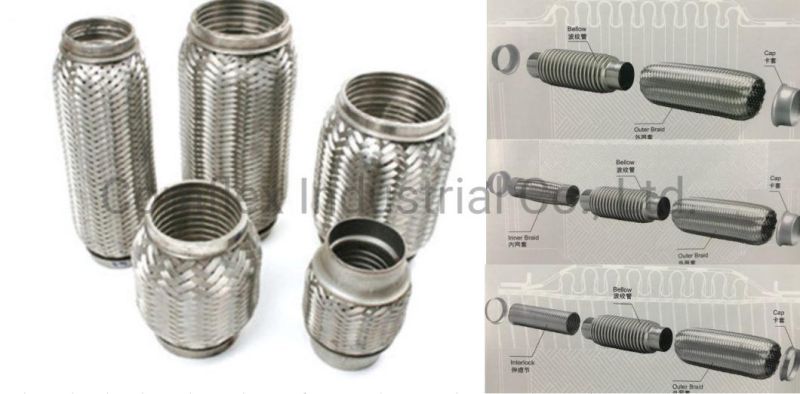High Quality Flexible Series Exhaust Pipe/Muffler with Nipples