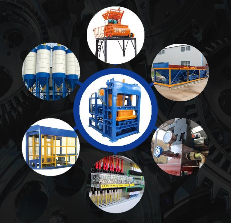 Qt6-15 Concrete Cement Block Machine, Brick Moulding Machine, Interlocking Paving Mould, Hydraulic Brick Making Machine