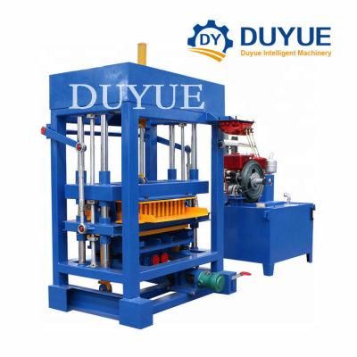 Qt4-30 Hydraulic Block Making Machine Diesel Engine Hydraulic Brick machinery