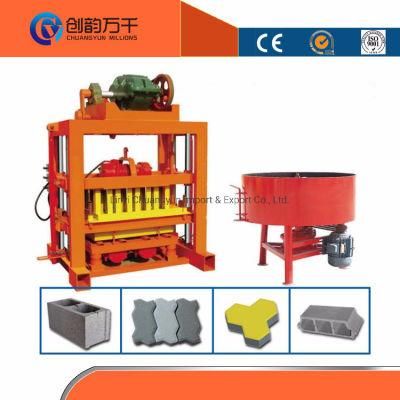 Qtj4-40 Cement Brick Making Small Machine Price in India Manual Concrete Block Machine