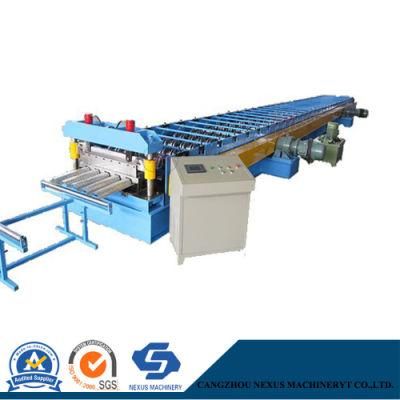 Galvanized Steel Floor Deck Roll Forming Machine with Embossing