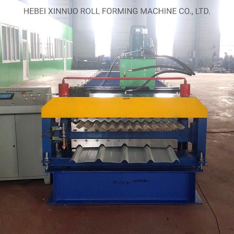 Ibr Color Steel Metal Roofing Sheet Double Layer Roll Forming Machines