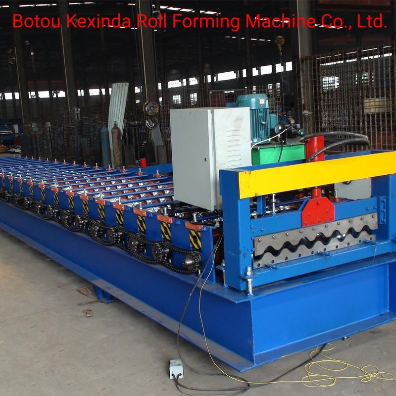 780 CNC Metal Aluminium Galvanised Gi / Aluzinc Wave Roofing Sheets Corrugated Making Machine