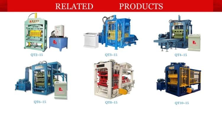 Qt6-15 Concrete Brick Cement Hollow Block Forming Machine in Kenya