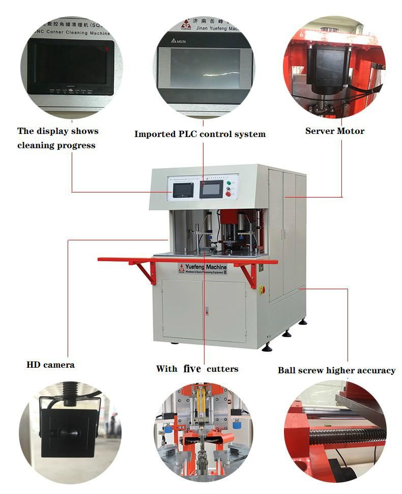 CNC Corner Welding Slag Cleaning Machine for UPVC Window and Door