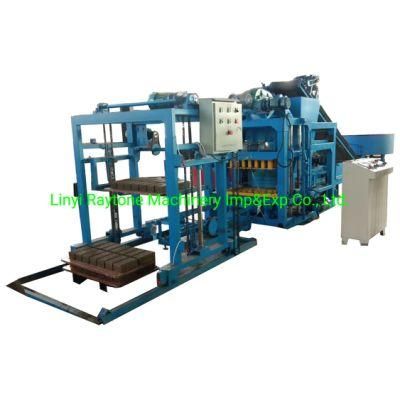 Qt4-25 Semi Automatic Concrete Block Machine Porous Brick Making Machine